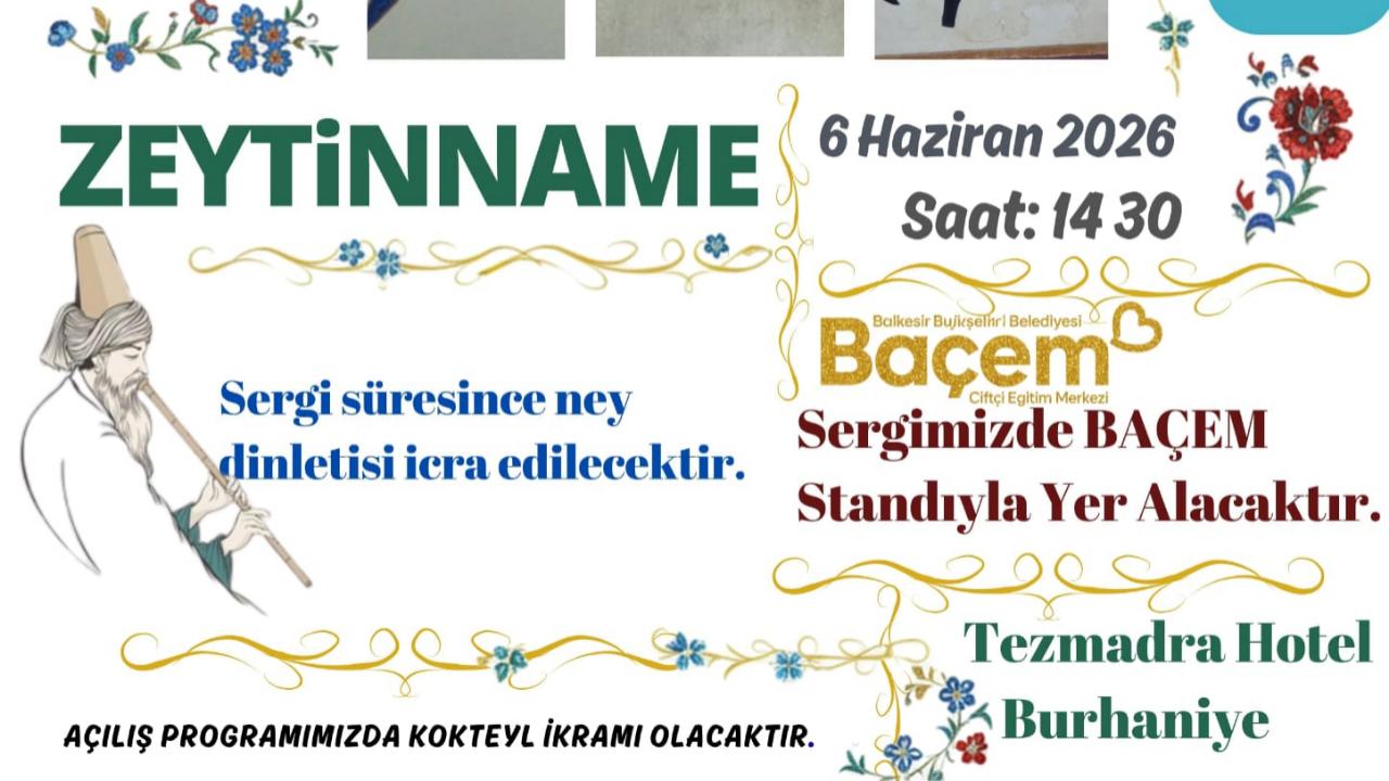 Burhaniye’de Zeytinname Minyatür Sergisi açılıyor