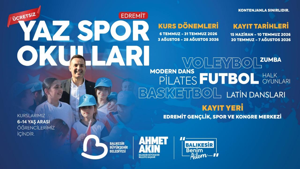 Büyükşehir Yaz Spor Okullarına Kayıtlar Başladı