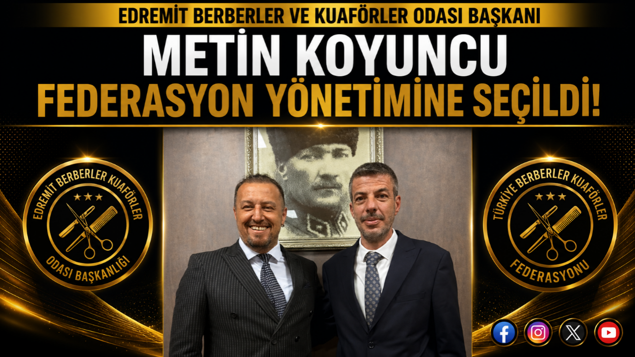 Edremitli Başkan Metin Koyuncu Federasyon Yönetimine Seçildi