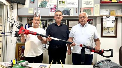 Einhell’in Akülü Zeytin Hasat Makinesi Edremit Ziraat Odası’nda tanıtıldı