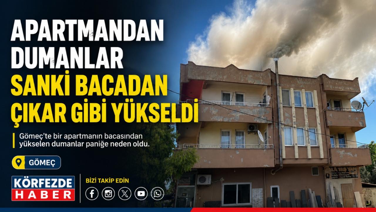 Gömeç'te Korkutan Çatı Yangını