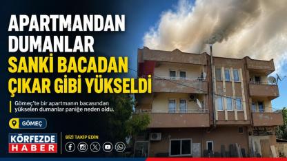 Gömeç'te Korkutan Çatı Yangını
