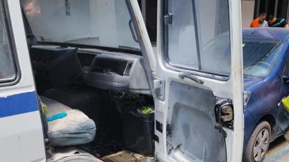 Gönen'de minibüs yangını
