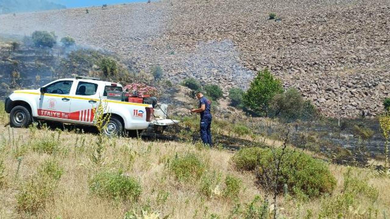 Madra Barajı'nda Arazi Yangını Korkuttu