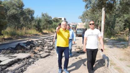 Burhaniye Pelitköy’de yollar çiçek açıyor!