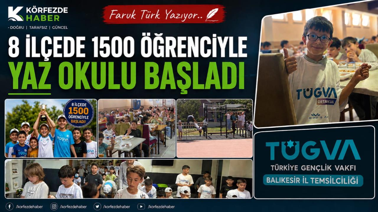 Balıkesir'de TÜGVA Yaz Okulu 8 ilçede 1500 öğrenciyle başladı
