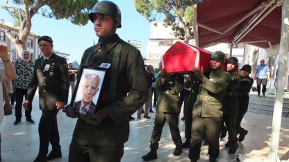 Burhaniye'de emekli astsubay törenle toprağa verildi