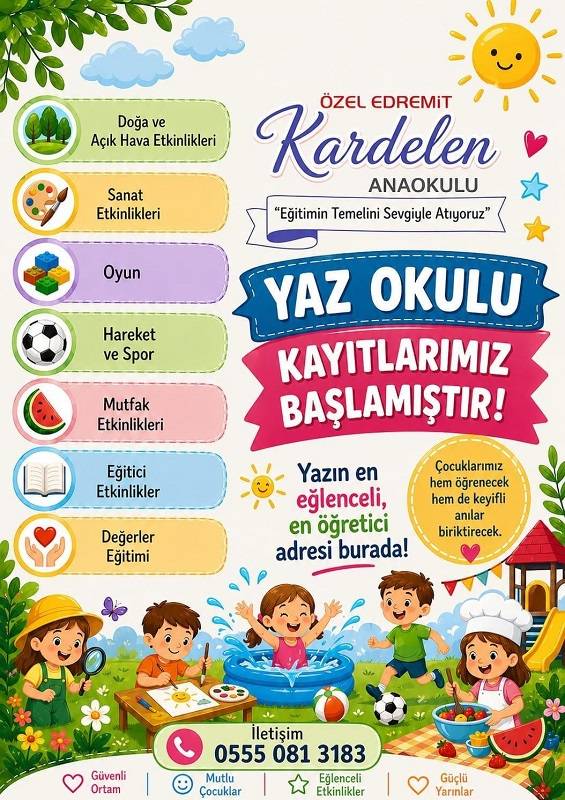 Özel Edremit Kardelen Anaokulu'nda İkinci Dönem Heyecanı!