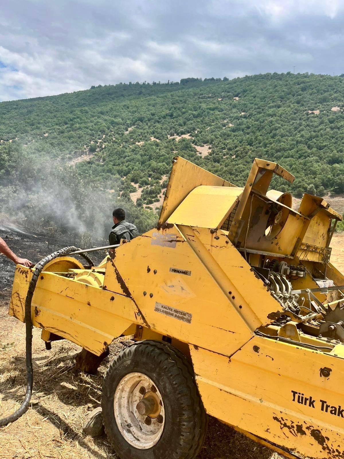 Balya Makinesi Yangına Neden Oldu