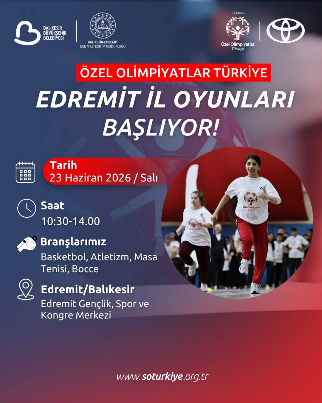Edremit’te Özel Olimpiyatlar İl Oyunları Başlıyor