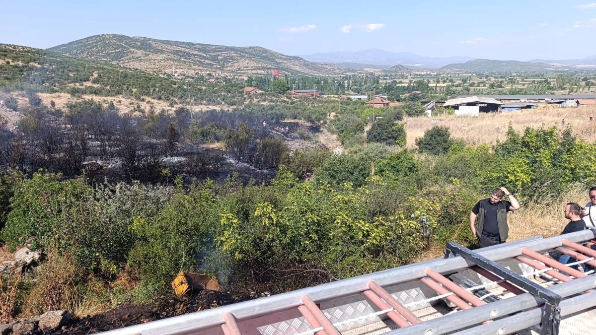 Bandırma ve Sındırgı'da ot yangınları kontrol altına alındı