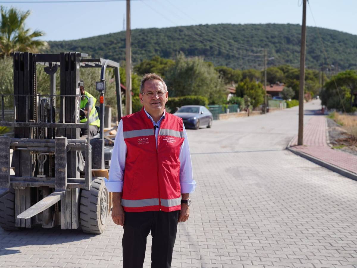 Cunda Arka Deniz–Çataltepe yolunda çalışmalar tamamlandı