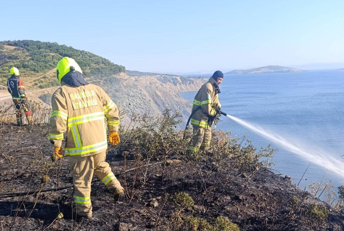 Balıkesir'de gün boyu yangın alarmı
