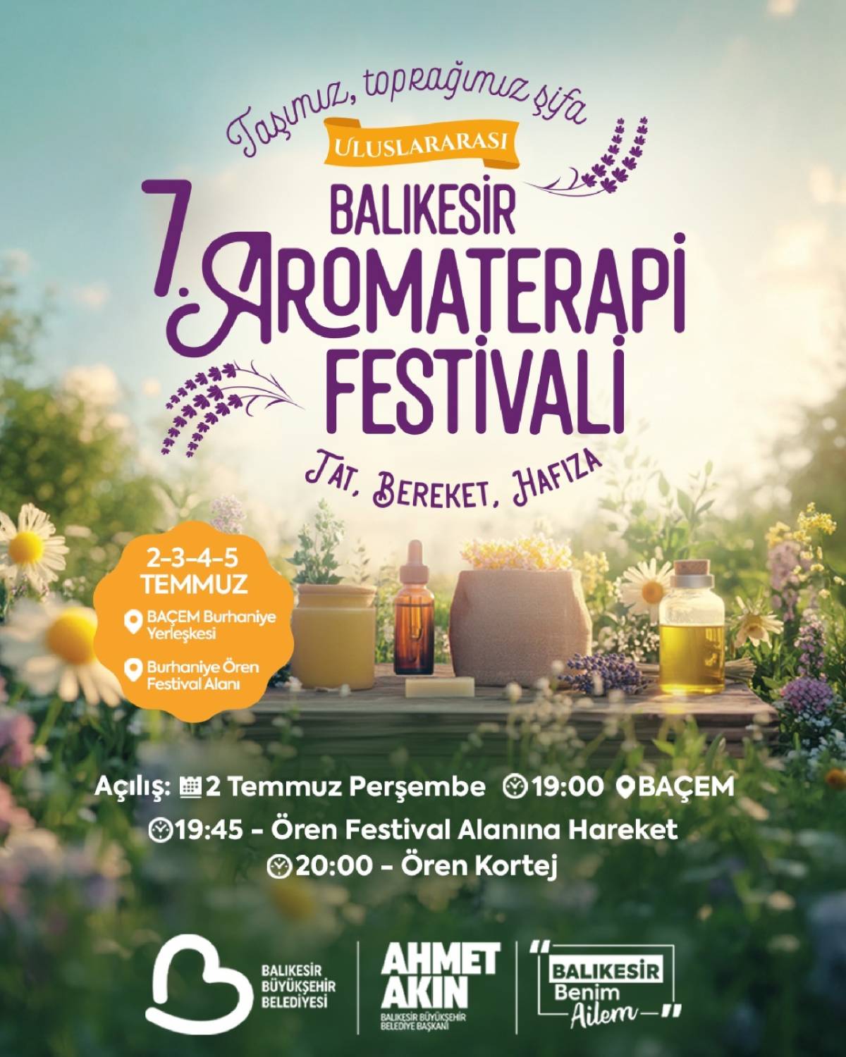 Uluslararası 7. Balıkesir Aromaterapi Festivali ile şifa dolu yolculuk başlıyor
