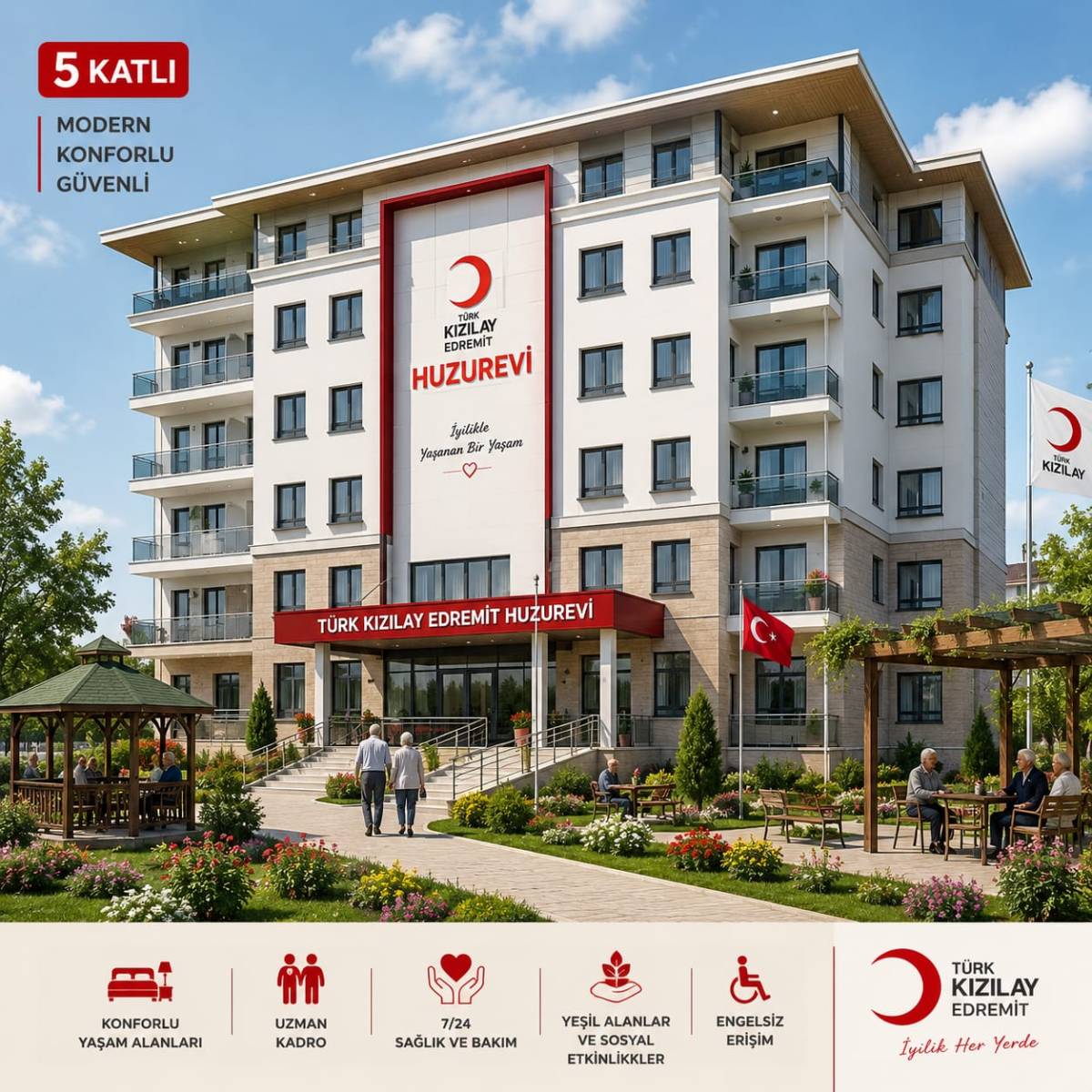 Edremit'te kapatılan Kızılay Huzurevi yeniden açılıyor